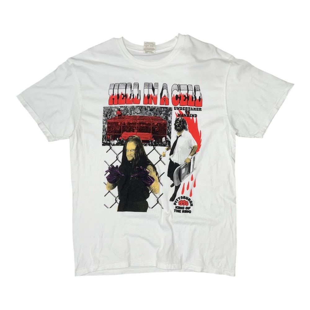 1998 WWF King of the Ring Shirt Hell in a Cell Undertaker Mankind